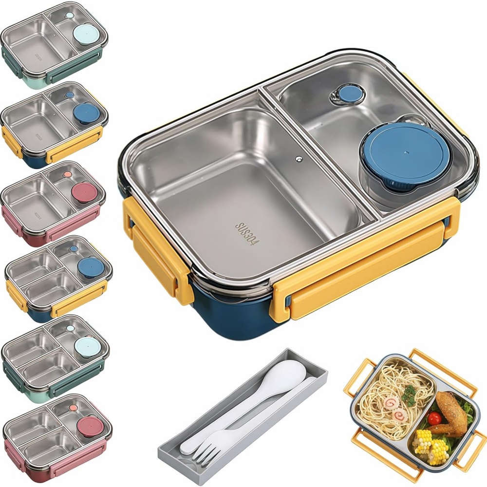 Baby Food Warmer - กล่องข้าวพกพาขนาด 850 มล. สำหรับเด็กและผู้ใหญ่ กล่องเบนโตอุ่นอาหารสแตนเลสเก็บความร้อน