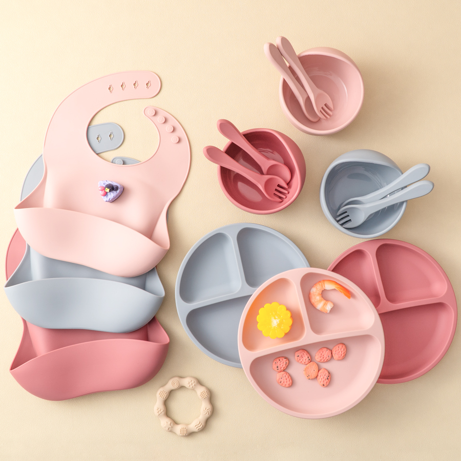5 ชิ้นเด็กซิลิโคนชุดให้อาหารรอ - Baby Food Menu บทวิจารณ์และราคา