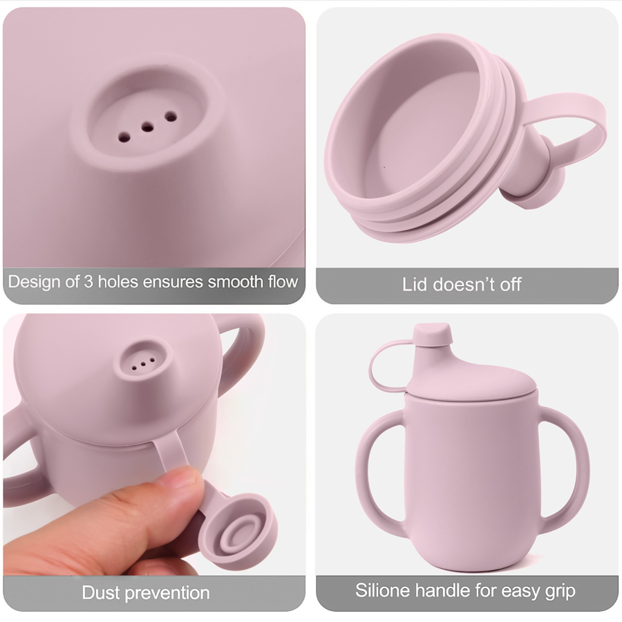 ถ้วยซิลิโคนสำหรับการเรียนรู้ขอ - Baby Food Jars With Lids บทวิจารณ์และราคา